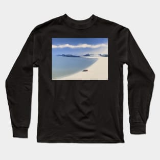 Red boat on Rushy bay Long Sleeve T-Shirt